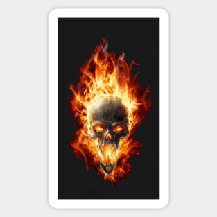 Fire Skull Sticker